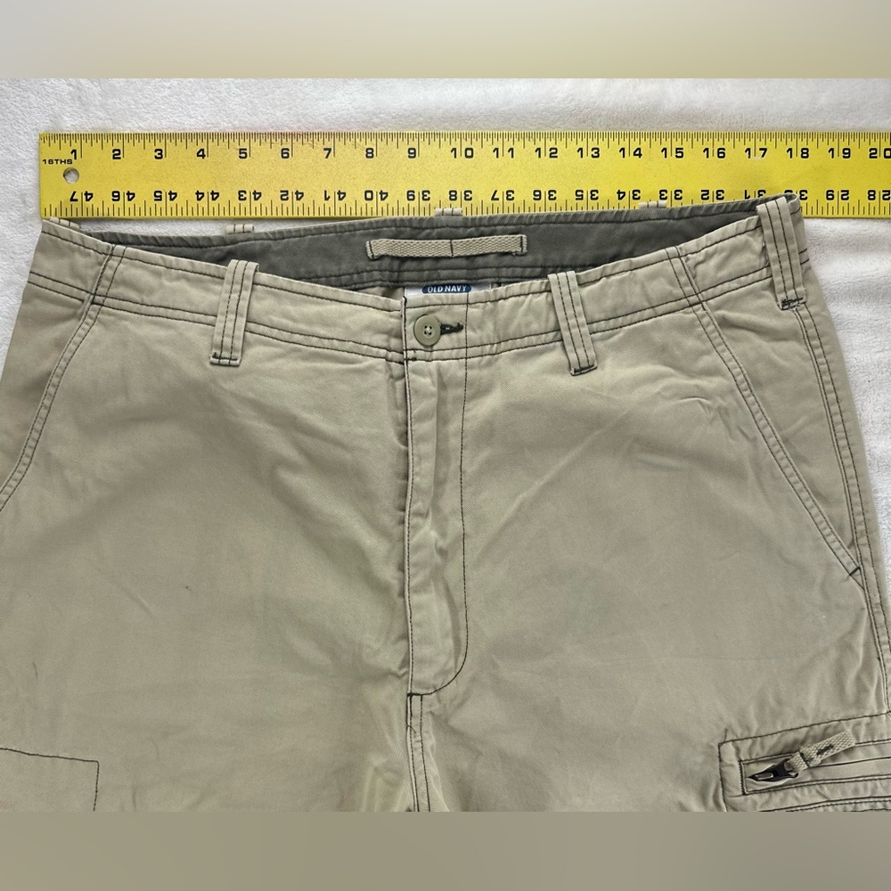 Oldβ Navy Menβs Cargo Convertible Pants Khaki Beige 36x30 Zip-Off Hiking Outdoor - Picture 13 of 14